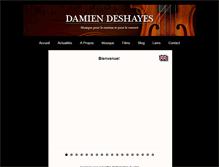 Tablet Screenshot of damiendeshayes.fr